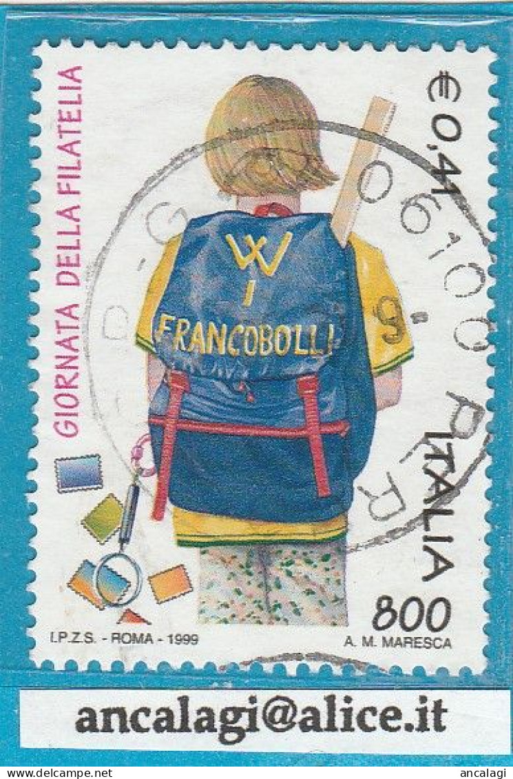 USATI ITALIA 1999 - Ref.0819 "GIORNATA DELLA FILATELIA" 1 Val. - - 1991-00: Used