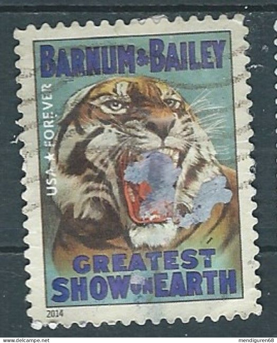 VERINIGTE STAATEN ETATS UNIS USA 2014 VINTAGE CIRCUS POSTERS: TIGER F USED SN 4903 MI 5089  YT 4706 SG 5518 - 2011-...