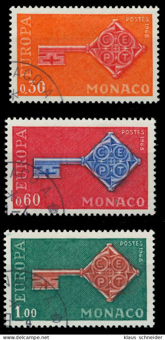 MONACO 1967 Nr 879-881 Gestempelt X9D1866 - Oblitérés