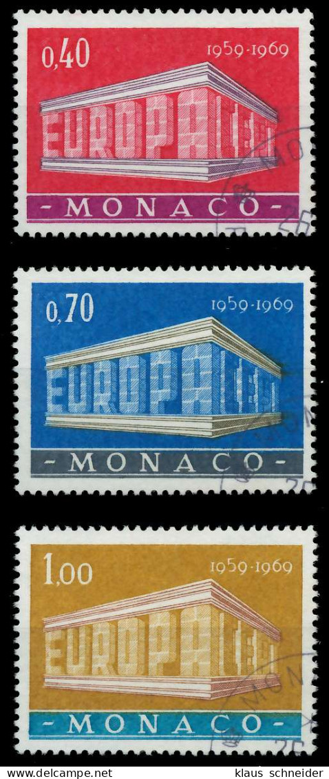 MONACO 1969 Nr 929-931 Gestempelt X9D1BAA - Oblitérés