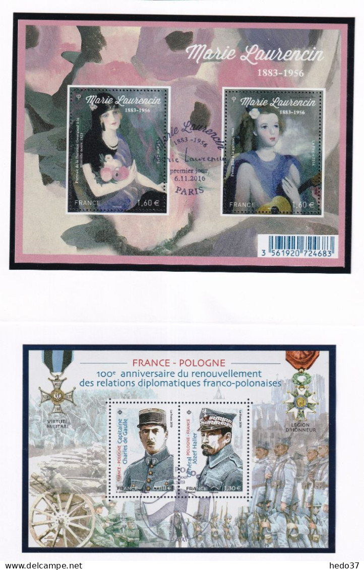 France Période 2015/2019 - Ensemble De 10 Blocs Oblitérés - TB - Used Stamps