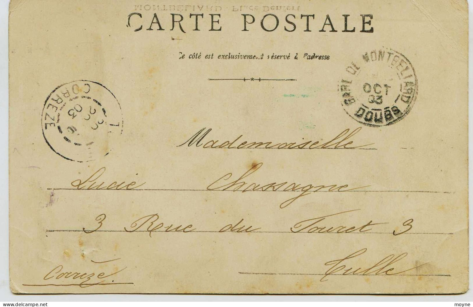 3441 - Doubs - MONTBELIARD : Place Denfert -  Baraque De Nougats RUSSEà Droite - Magasin Denrées Coloniales - Rare 1903 - Montbéliard