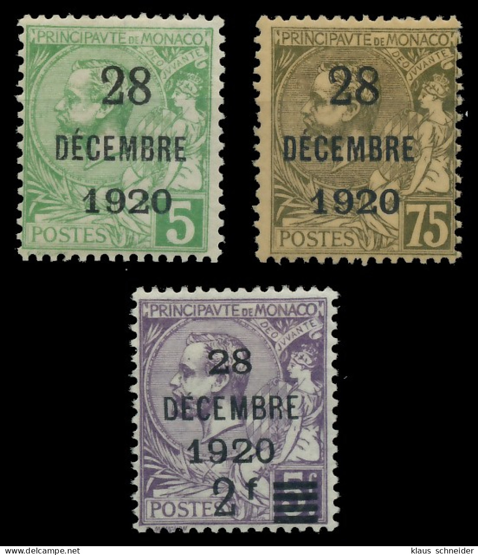 MONACO 1921 Nr 46-48 Ungebraucht X3AD69E - Ongebruikt