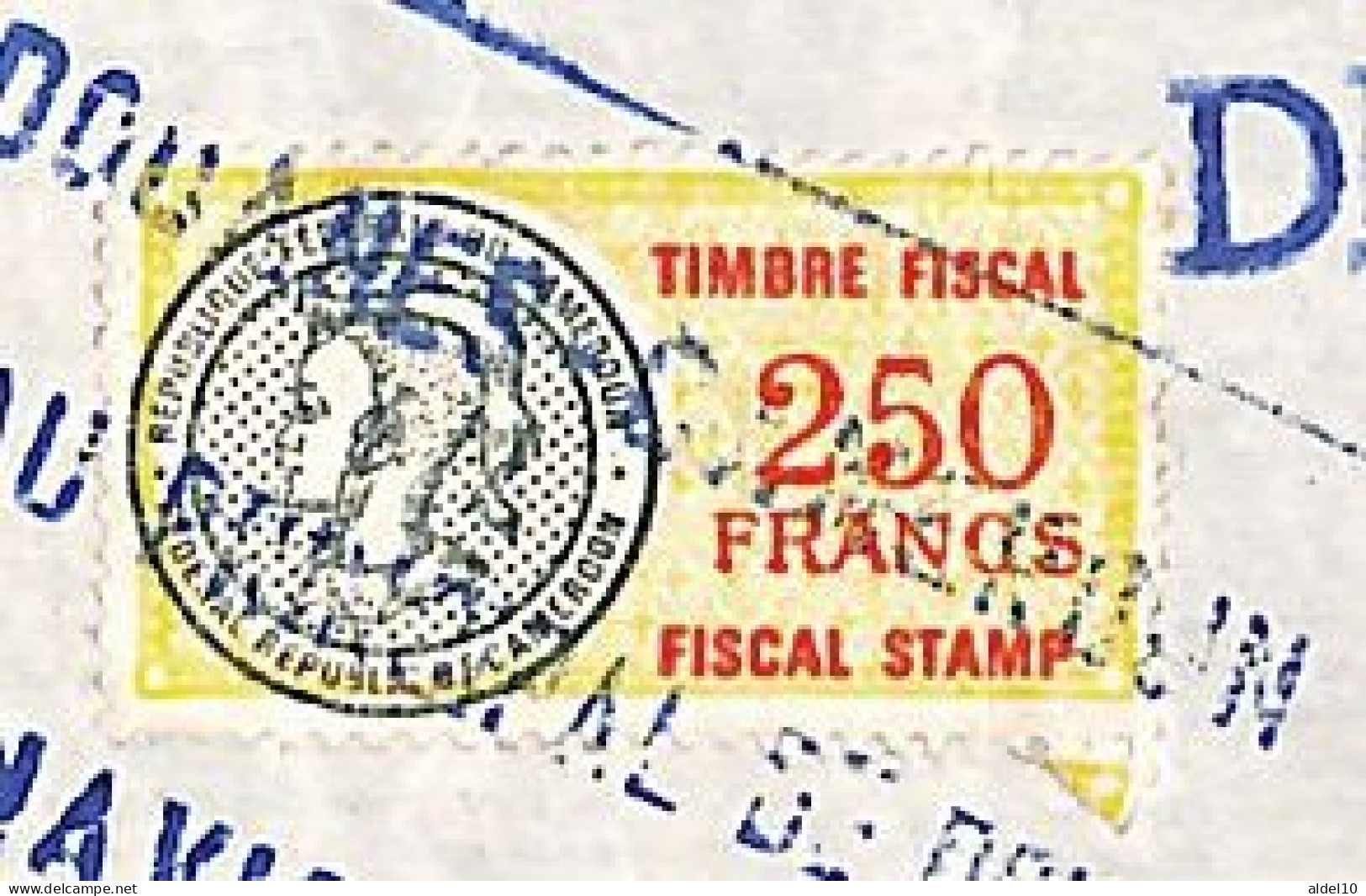 Connaissement Douala Pour Le Havre 1971 Timbre Fiscal 250 F - Kamerun (1960-...)