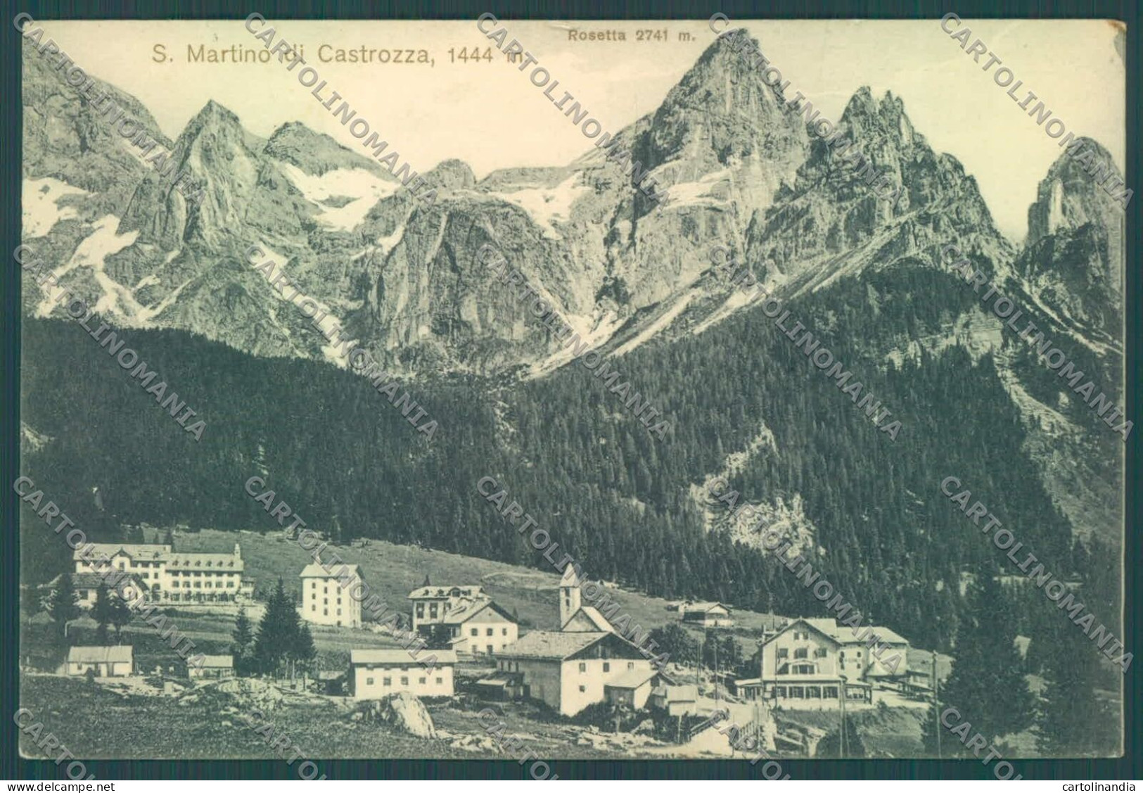 Trento San Martino Di Castrozza Rosetta Cartolina ZC5487 - Trento