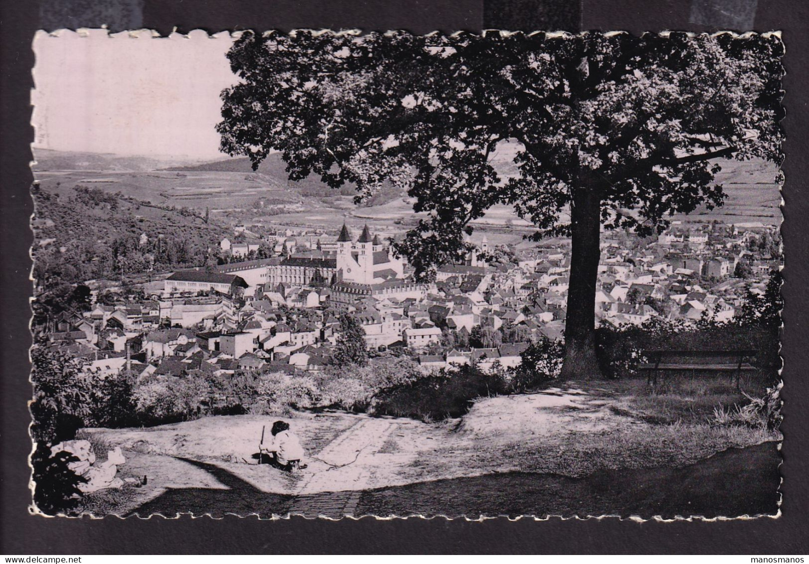 DDGG 025  -- Carte-Vue Non Affranchie VIANDEN 1955 = T , Taxation 40 C à ANTWERPEN - Cartas & Documentos