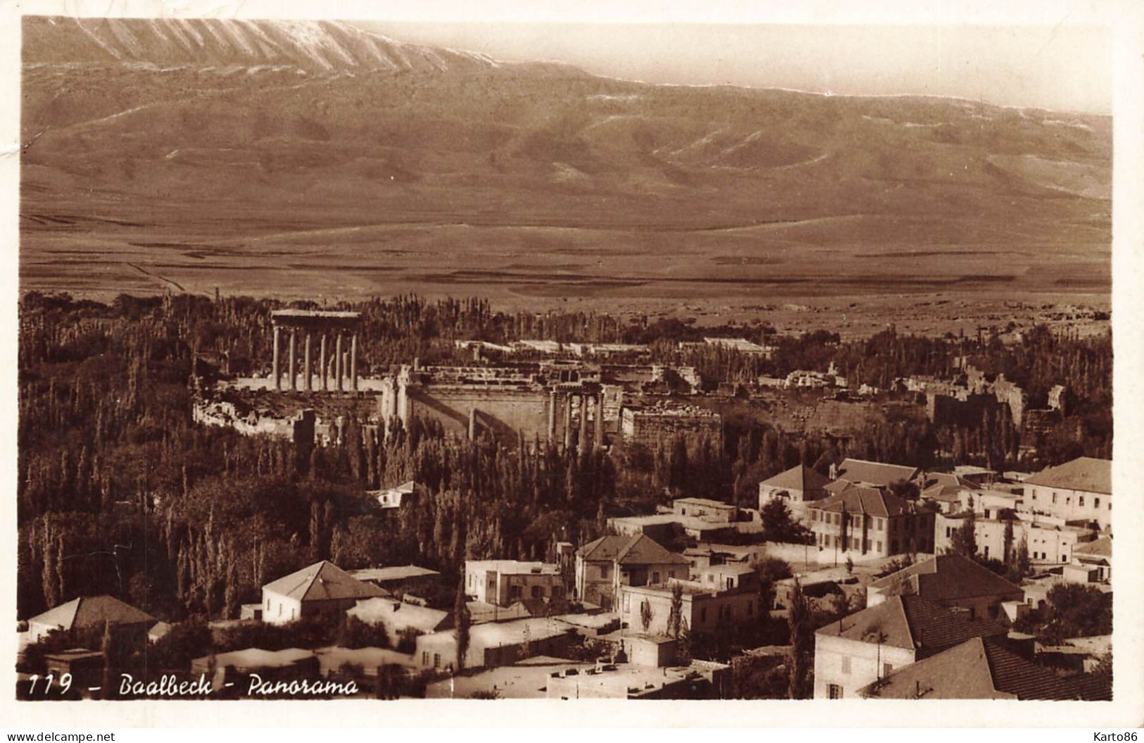 Baalbeck , Lebanon * Carte Photo * Panorama * Liban - Libano