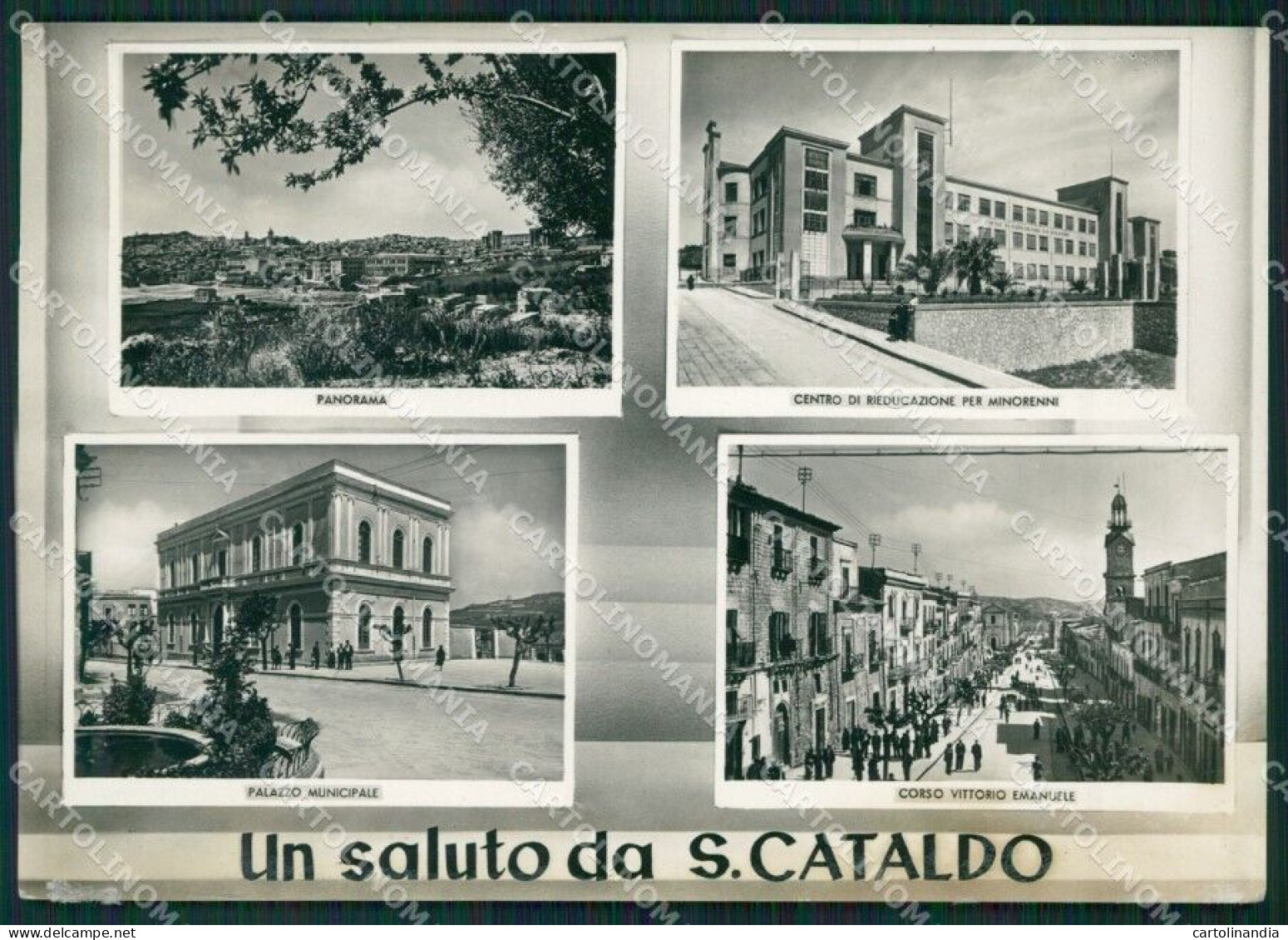 Caltanissetta San Cataldo Saluti Da Foto FG Cartolina ZKM7646 - Caltanissetta