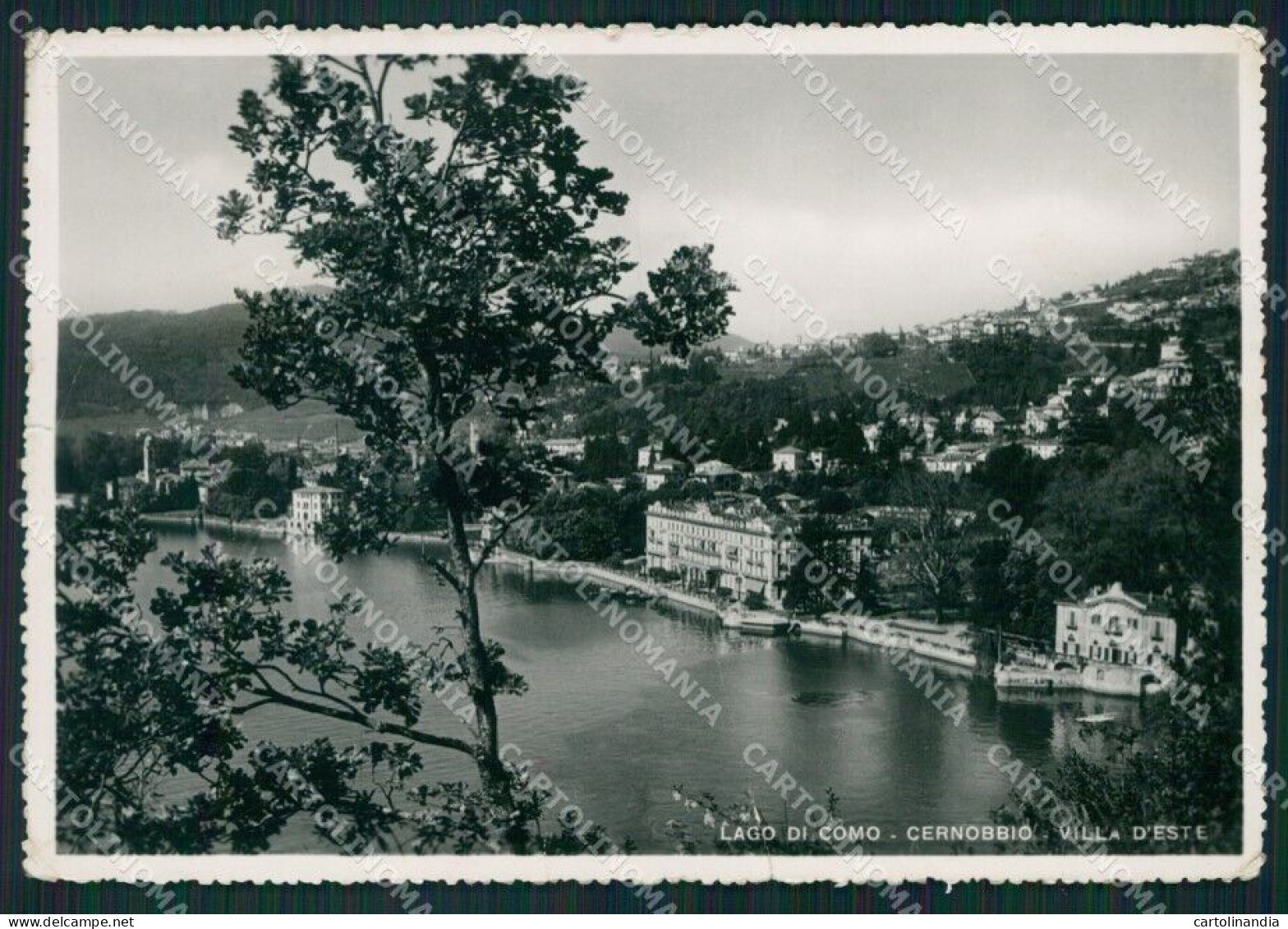 Como Cernobbio Villa D'Este Lago Di Como PIEGHE Foto FG Cartolina KB4477 - Como