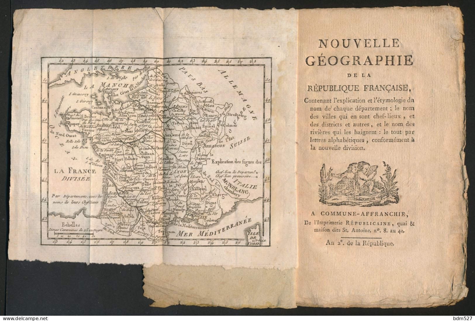 Nouvelle Géographie De La République Française, 1793. - 1701-1800