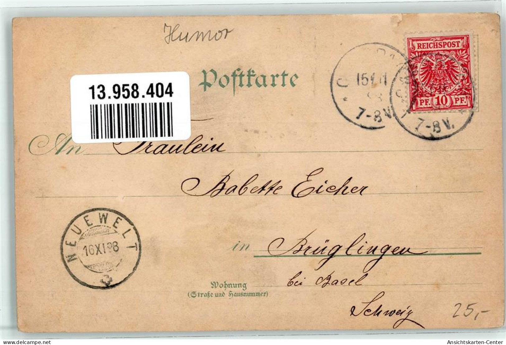 13958404 - Gruss Aus Kneipp Anwendungen Wassertreten Humor - Historical Famous People