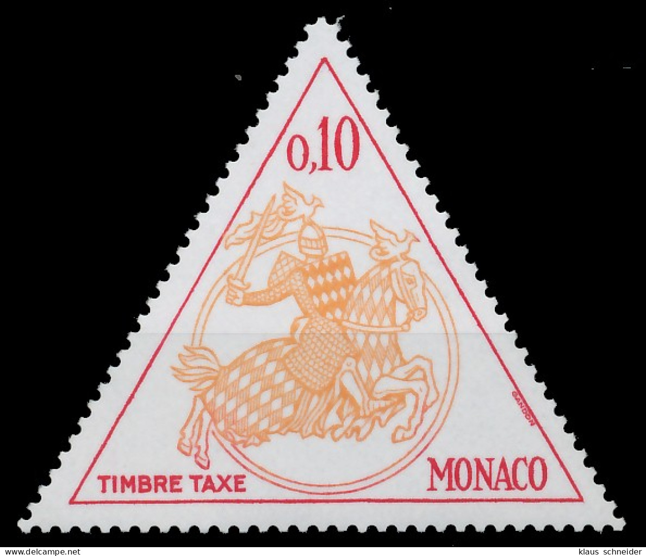 MONACO PORTOMARKEN Nr 68 Postfrisch X3BA50E - Portomarken