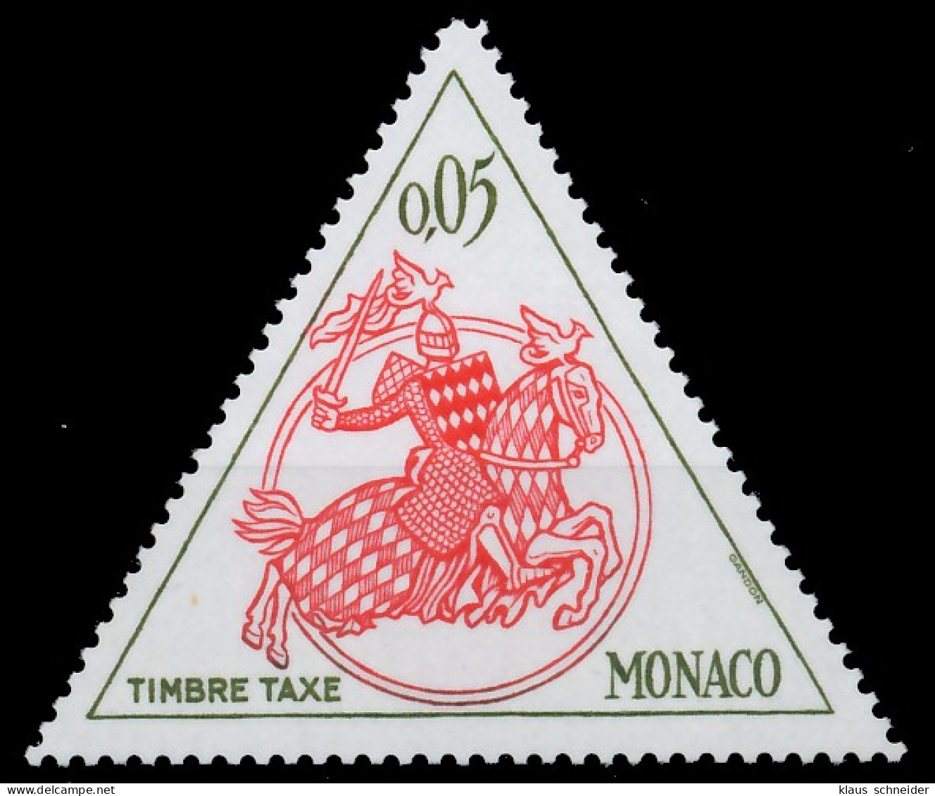 MONACO PORTOMARKEN Nr 67 Postfrisch X3BA50A - Portomarken