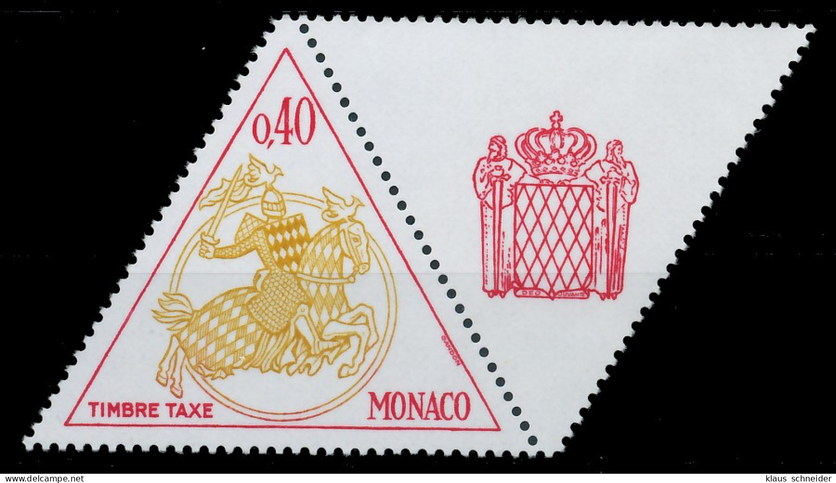 MONACO PORTOMARKEN Nr 72ZfRe Postfrisch WAAGR PAAR X3BA5AE - Postage Due