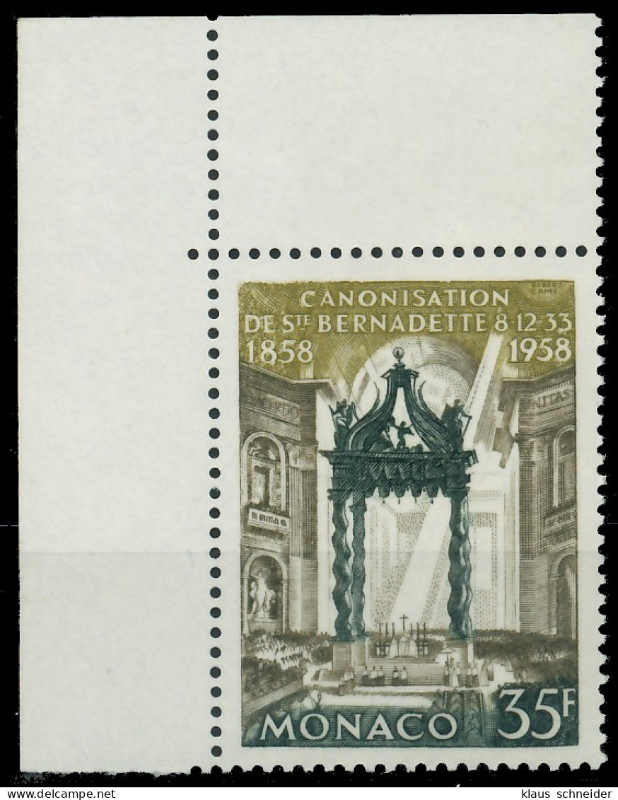 MONACO 1958 Nr 598 Postfrisch ECKE-OLI X3BA736 - Neufs