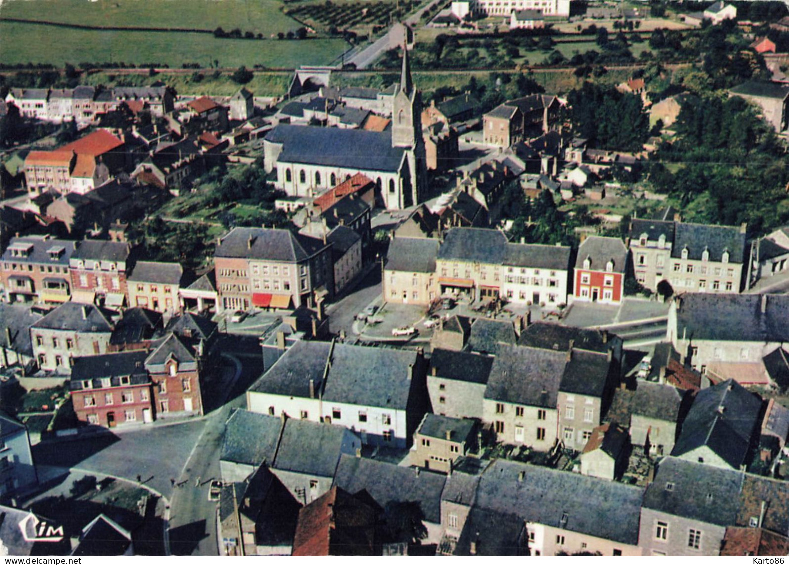 Beauraing , Namur * Centre Ville Du Village , Vue Aérienne * Belgique - Beauraing