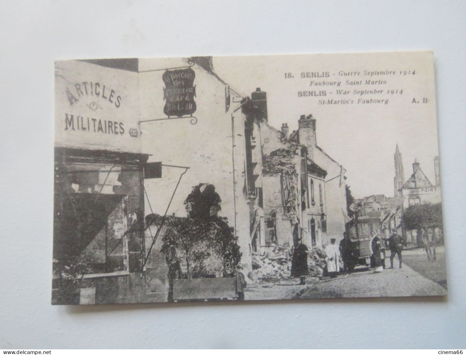 18. SENLIS - Guerre Septembre 1914 - Faubourg Saint-Martin - Senlis