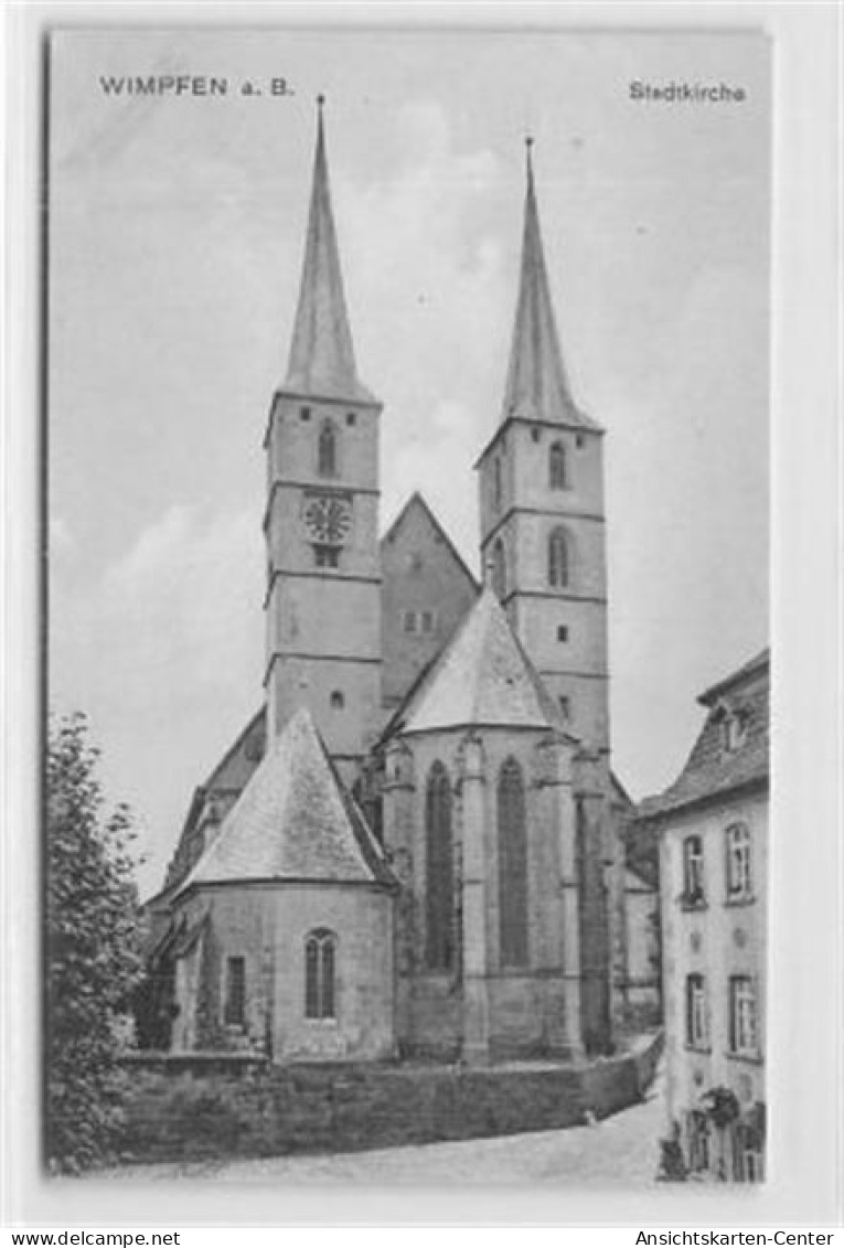 39099904 - Wimpfen. Stadtkirche Ungelaufen  Gute Erhaltung. - Heilbronn