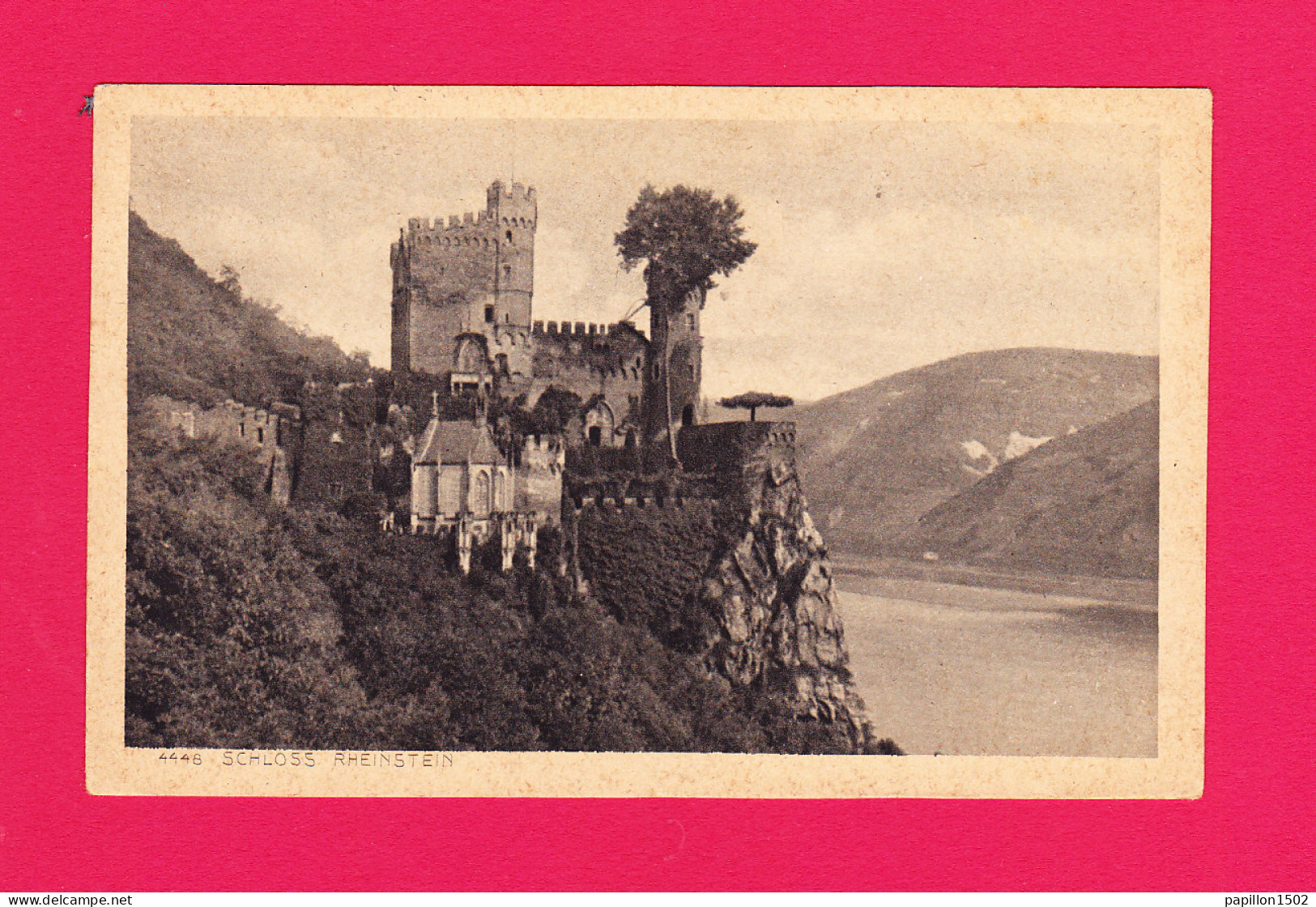 E-Allemagne-192P1 Schloss Rheinstein, Le Château, Cpa - Bingen