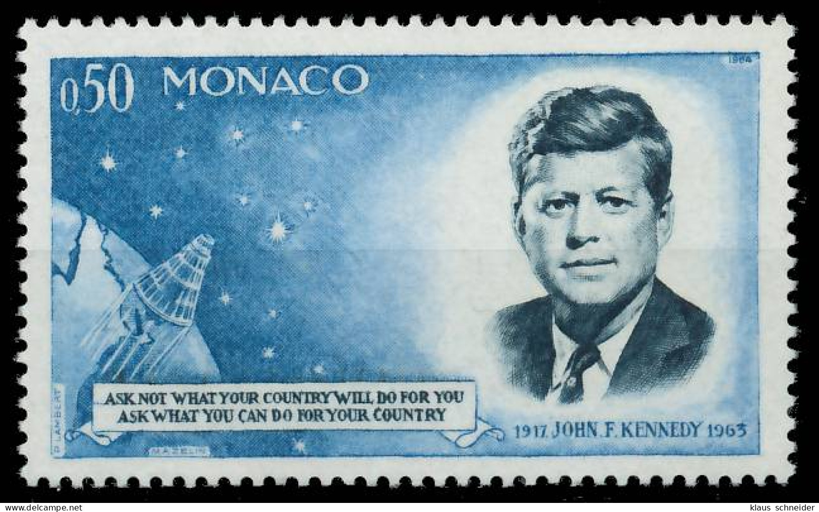 MONACO 1964 Nr 789 Postfrisch SF61AEE - Unused Stamps