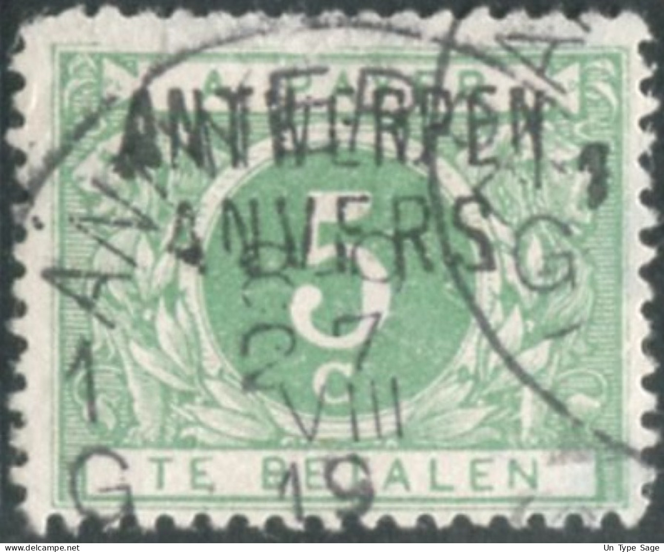 Belgique Timbre-taxe (TX) - Surcharge Locale De Distributeur - ANTWERPEN / ANVERS - (F957) - Postzegels