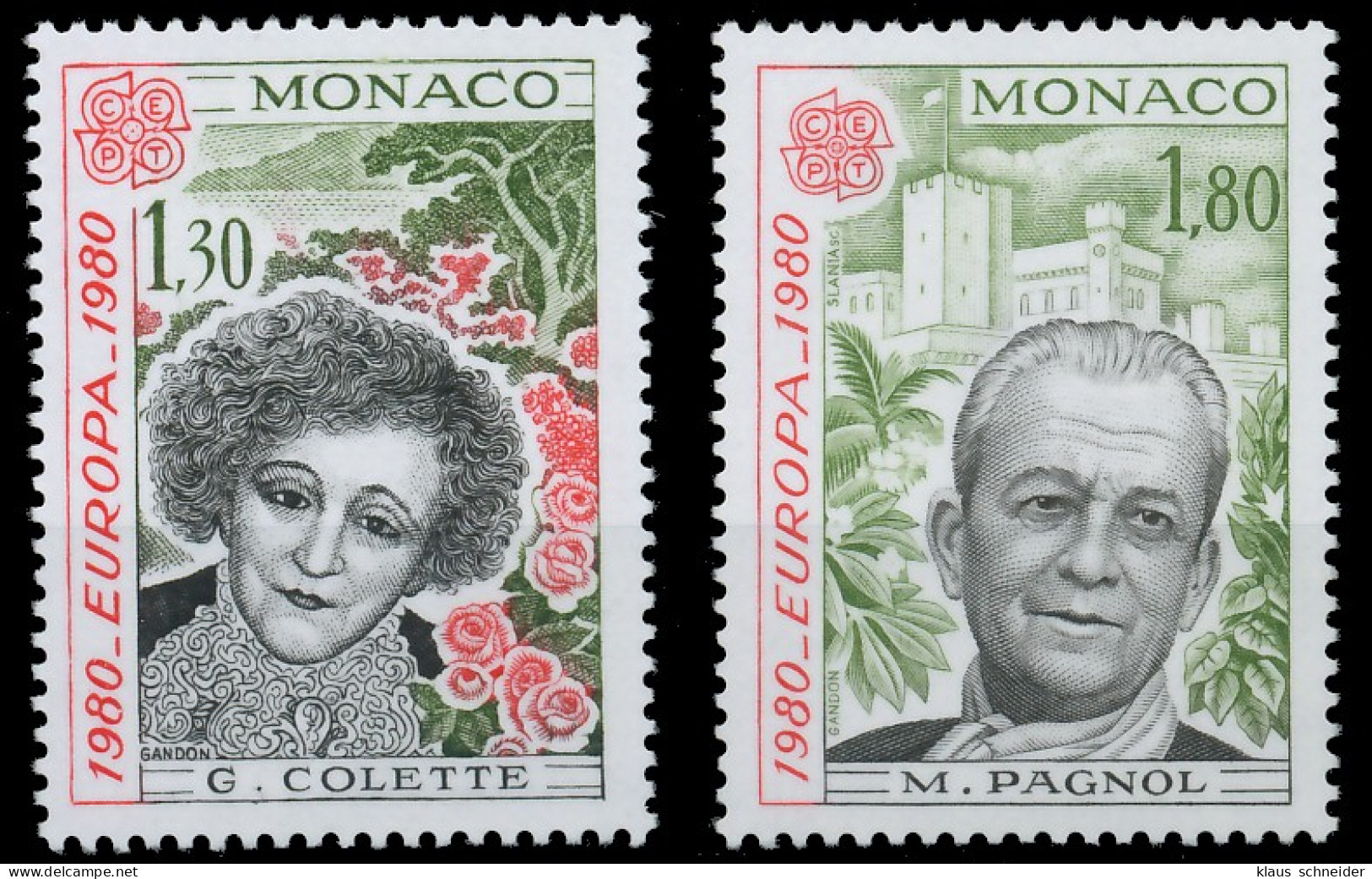 MONACO 1980 Nr 1421-1422 Postfrisch S1C34B6 - Unused Stamps
