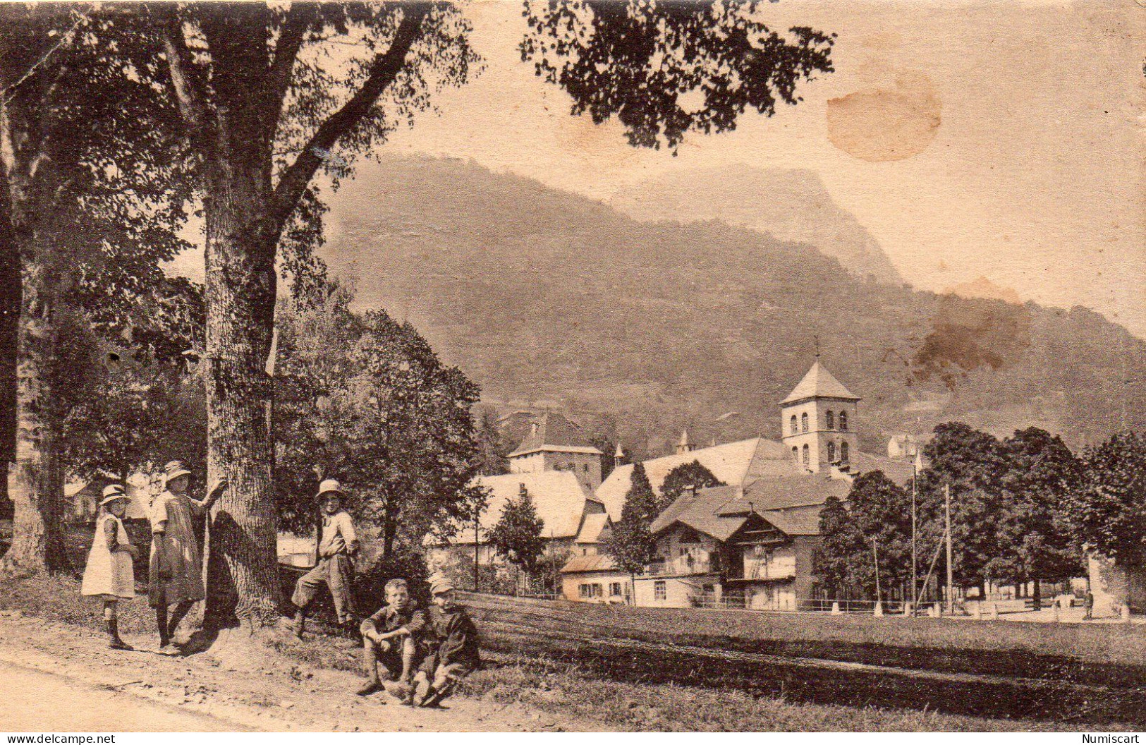 Sallaches Animée Eglise Pointe D'Areu - Sallanches