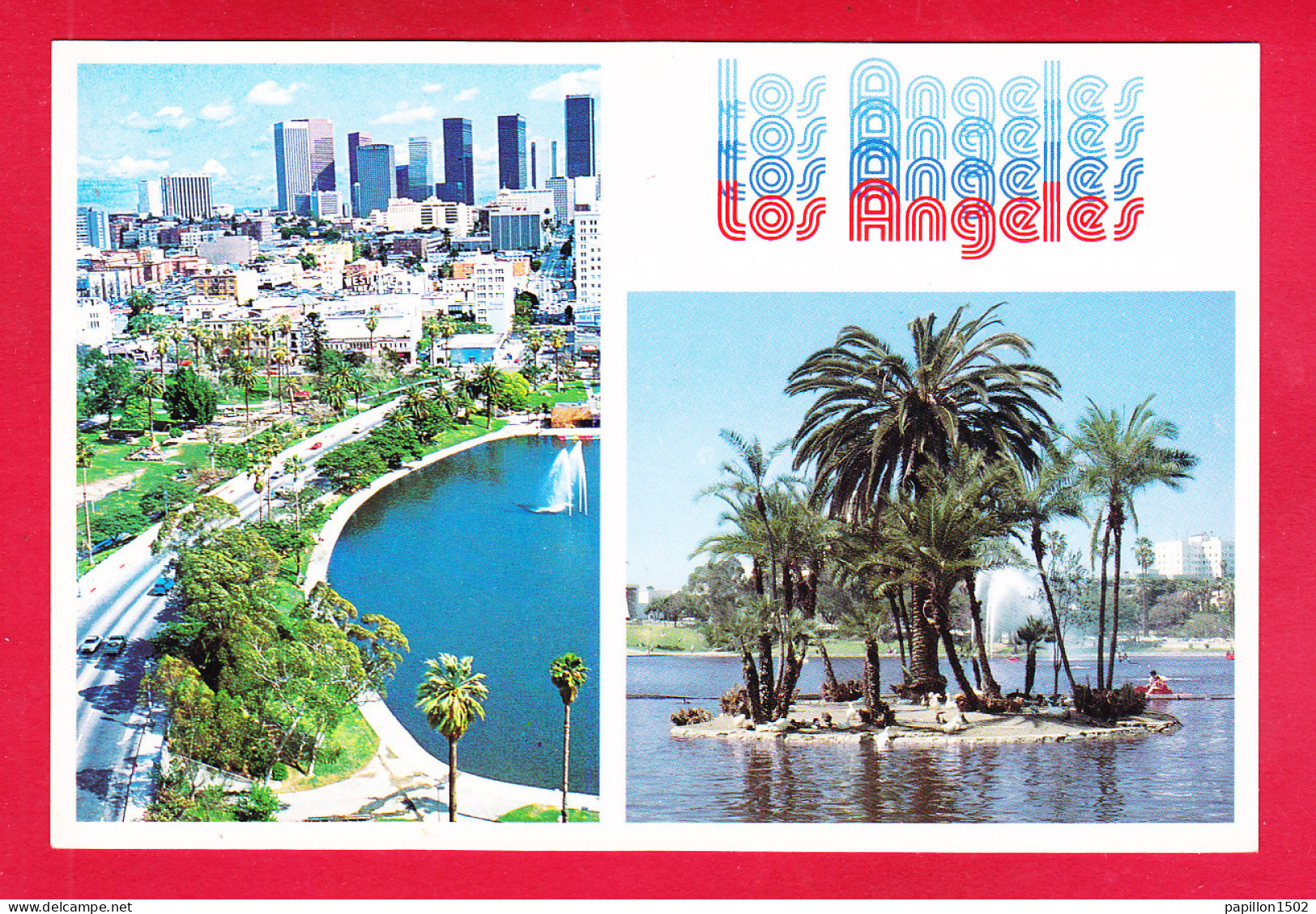 E-Etats Unis-35P2   LOS ANGELES, MacArthur Park, Wilshire Blvd, BE - Los Angeles