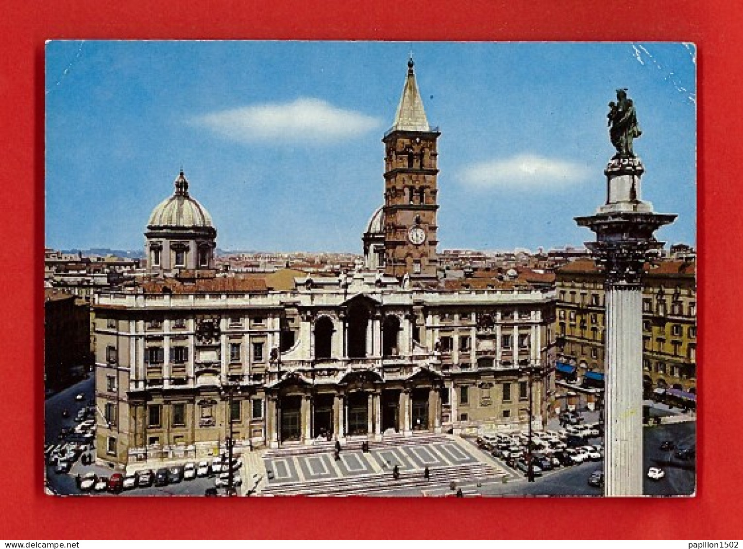 E-Italie-88D   ROMA Basilica Di S. Maria Maggiore, Voitures - Autres Monuments, édifices