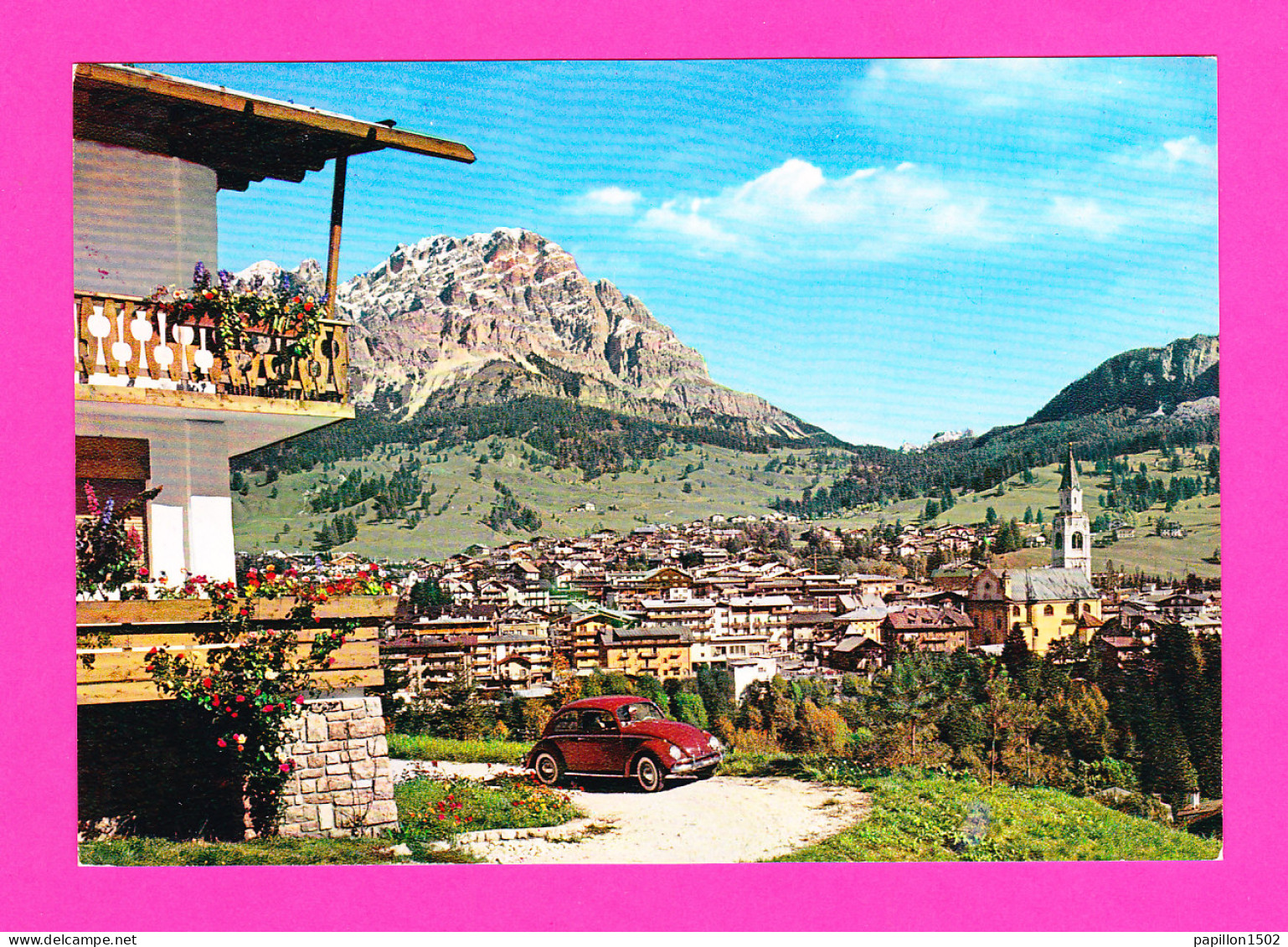 E-Italie-184PH5  CORTINA D'AMPEZZO, Monte Cristallo, Vue Générale, à Voir Voiture, TBE - Belluno