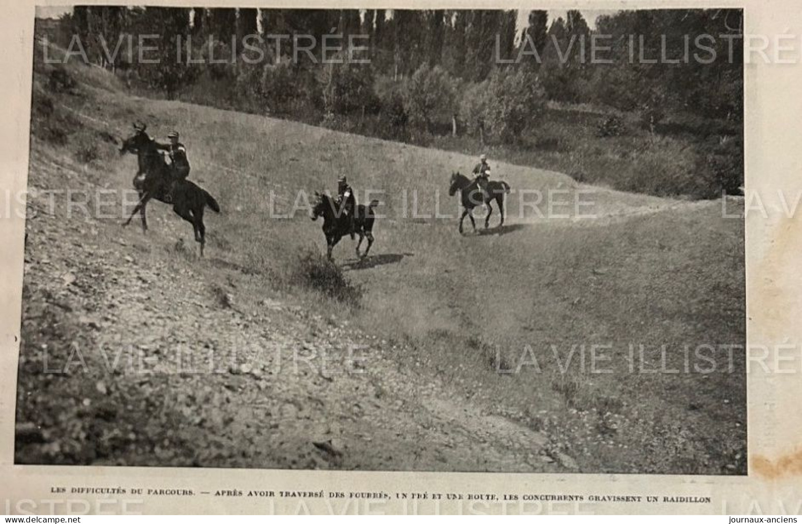 1905 SPORT MILITAIRE - LE RAID HIPPIQUE - LYON = AIX LES BAINS - LA VIE ILLUSTRÉE - 1900 - 1949