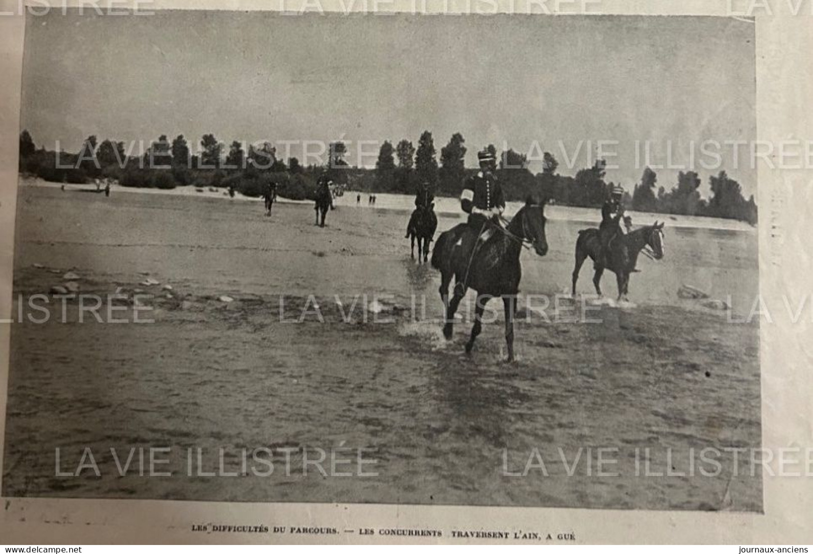 1905 SPORT MILITAIRE - LE RAID HIPPIQUE - LYON = AIX LES BAINS - LA VIE ILLUSTRÉE - 1900 - 1949