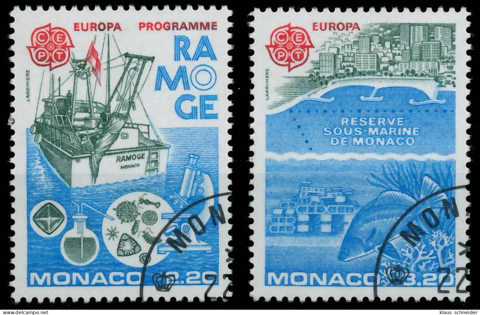 MONACO 1986 Nr 1746-1747 Gestempelt X5C61F2 - Used Stamps