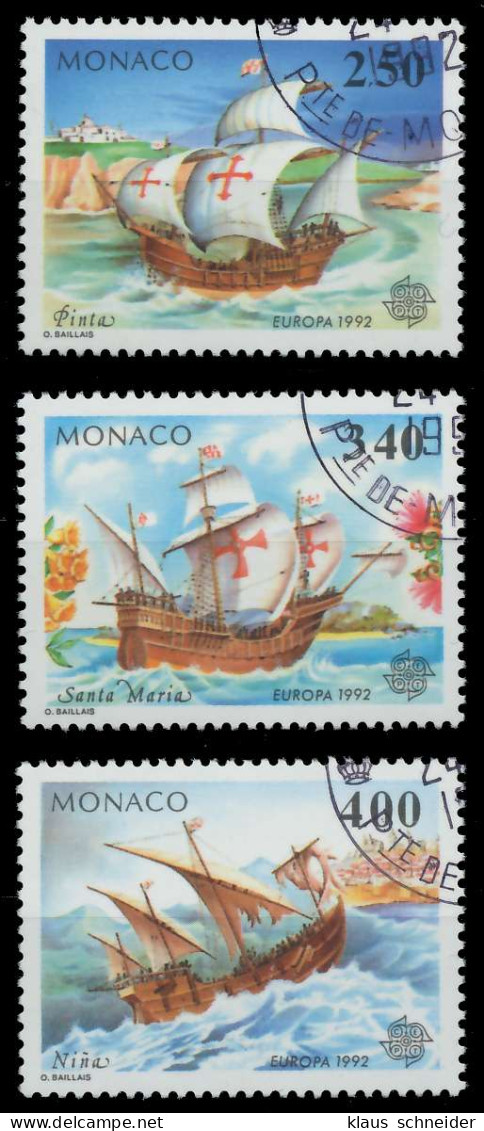 MONACO 1992 Nr 2070-2072 Gestempelt X5D923A - Gebraucht