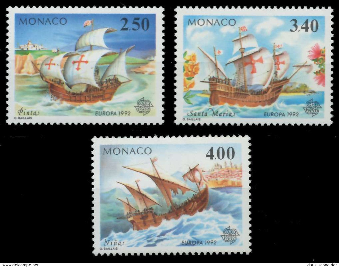 MONACO 1992 Nr 2070-2072 Postfrisch X5D924E - Nuevos