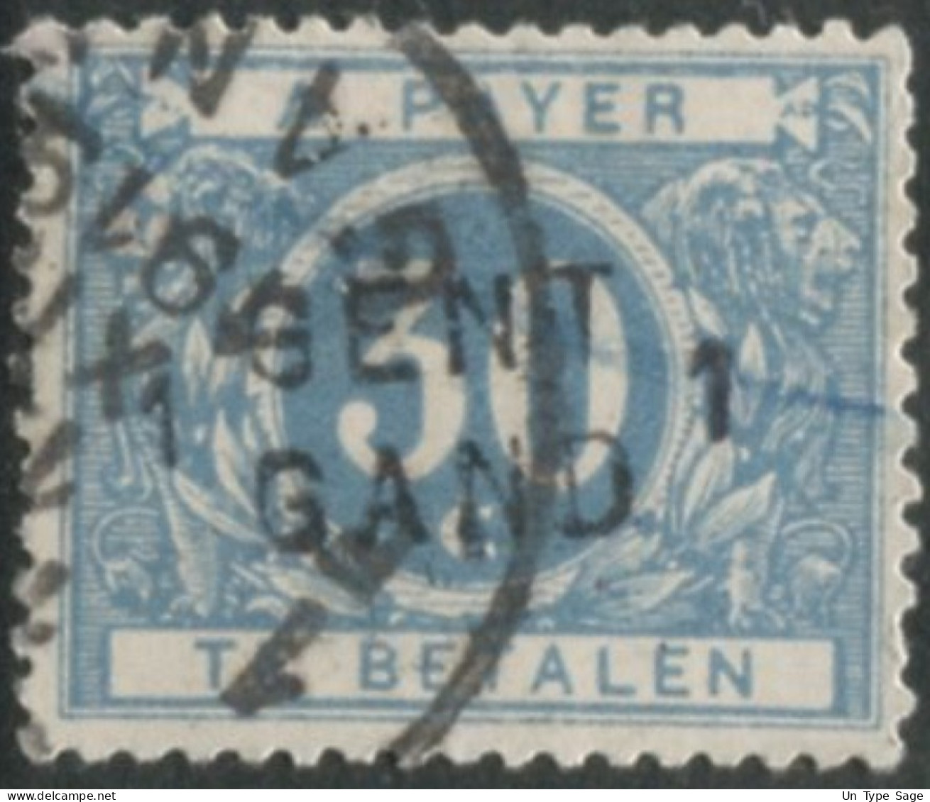 Belgique Timbre-taxe (TX) - Surcharge Locale De Distributeur - GENT / GAND 1 - (F959) - Timbres