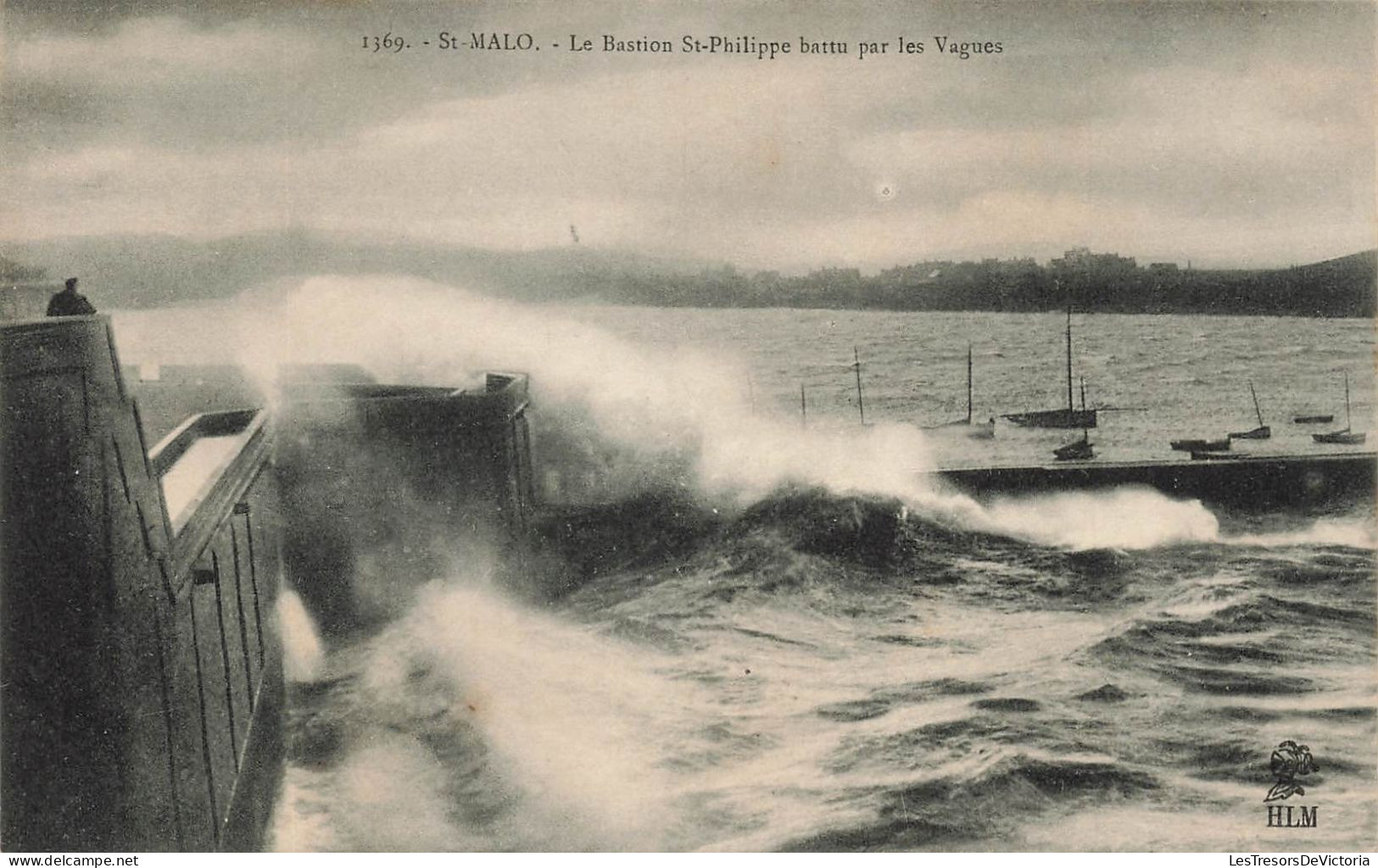 FRANCE - Saint Malo - Le Bastion St Philippe Battu Par Ls Vagues - Vue Générale - La Mer - Carte Postale Ancienne - Saint Malo