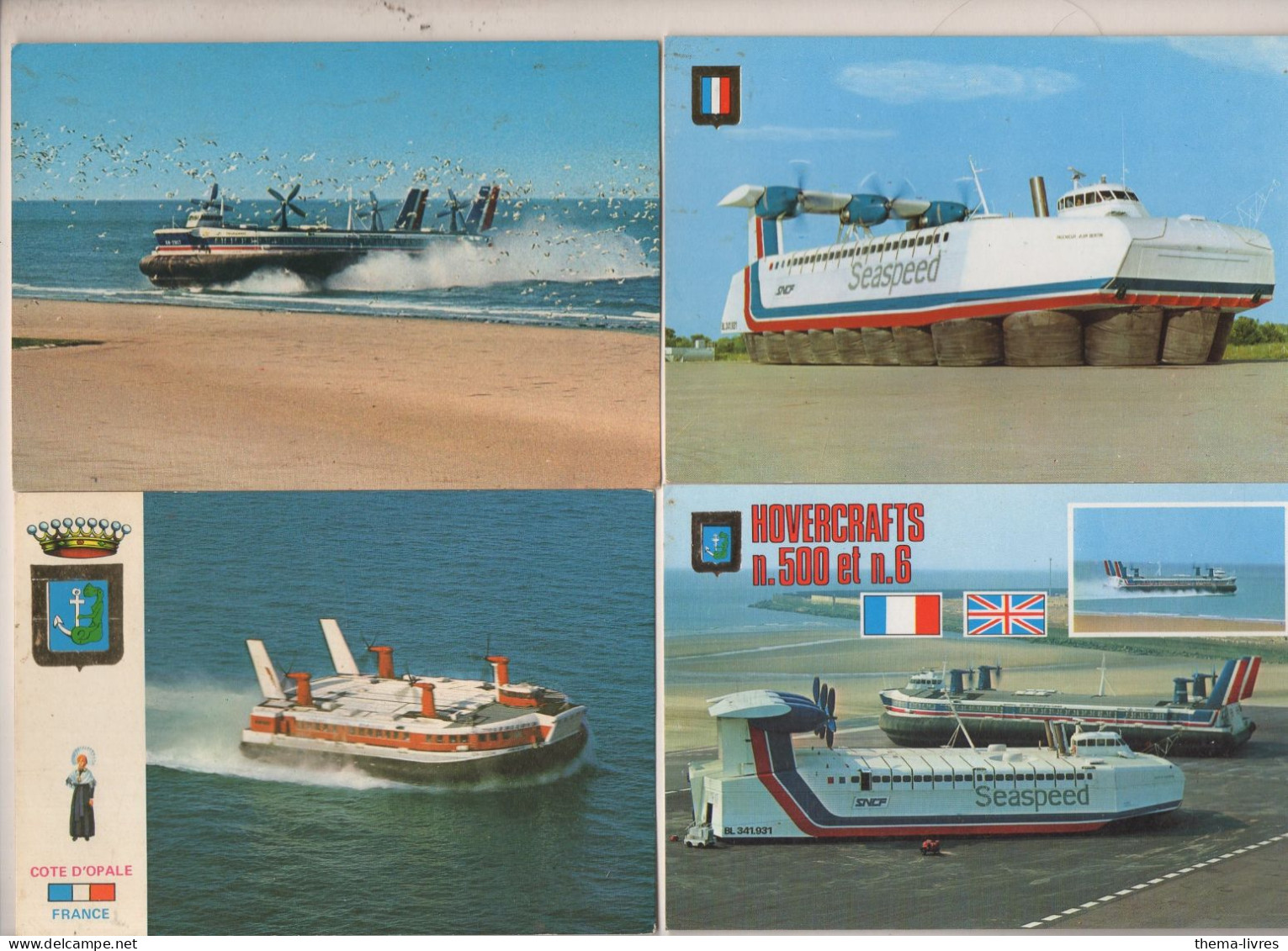 Lot De 4 CPM  Aéroglisseurs (ou Hovercrafts)    (PPP47114) - Aéroglisseurs