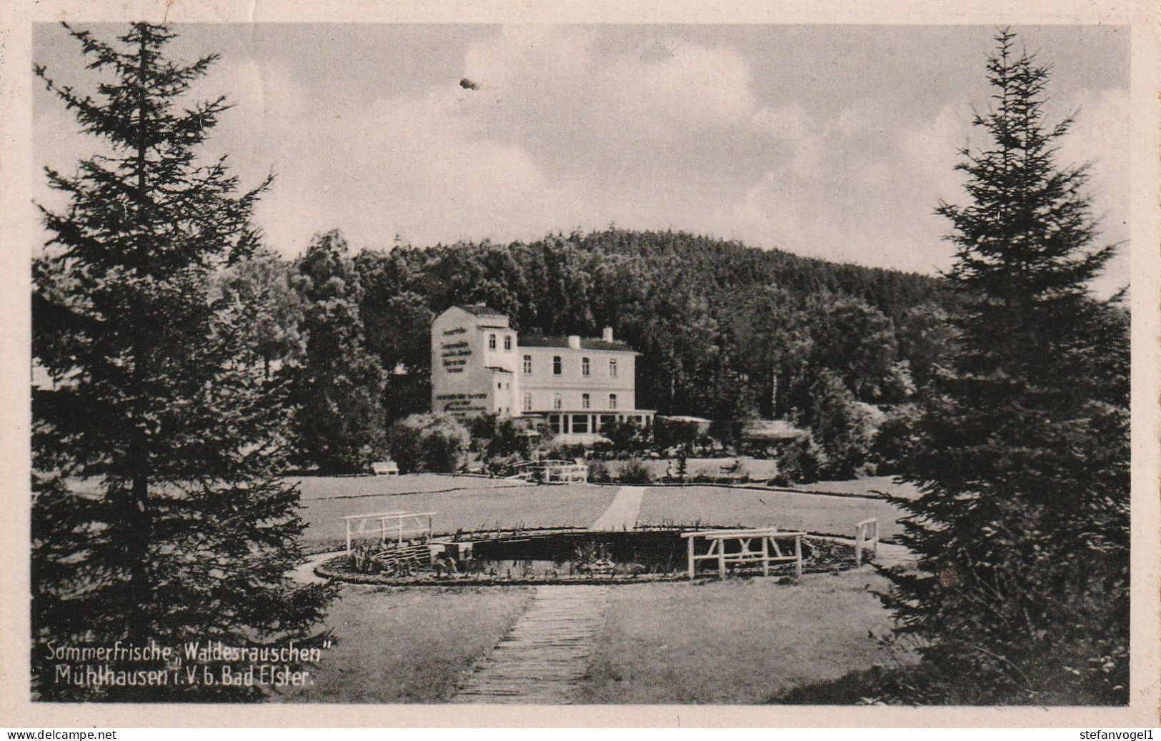 Bad Elster- Mühlhausen, Gel. 1943  "Waldesrauschen" - Bad Elster