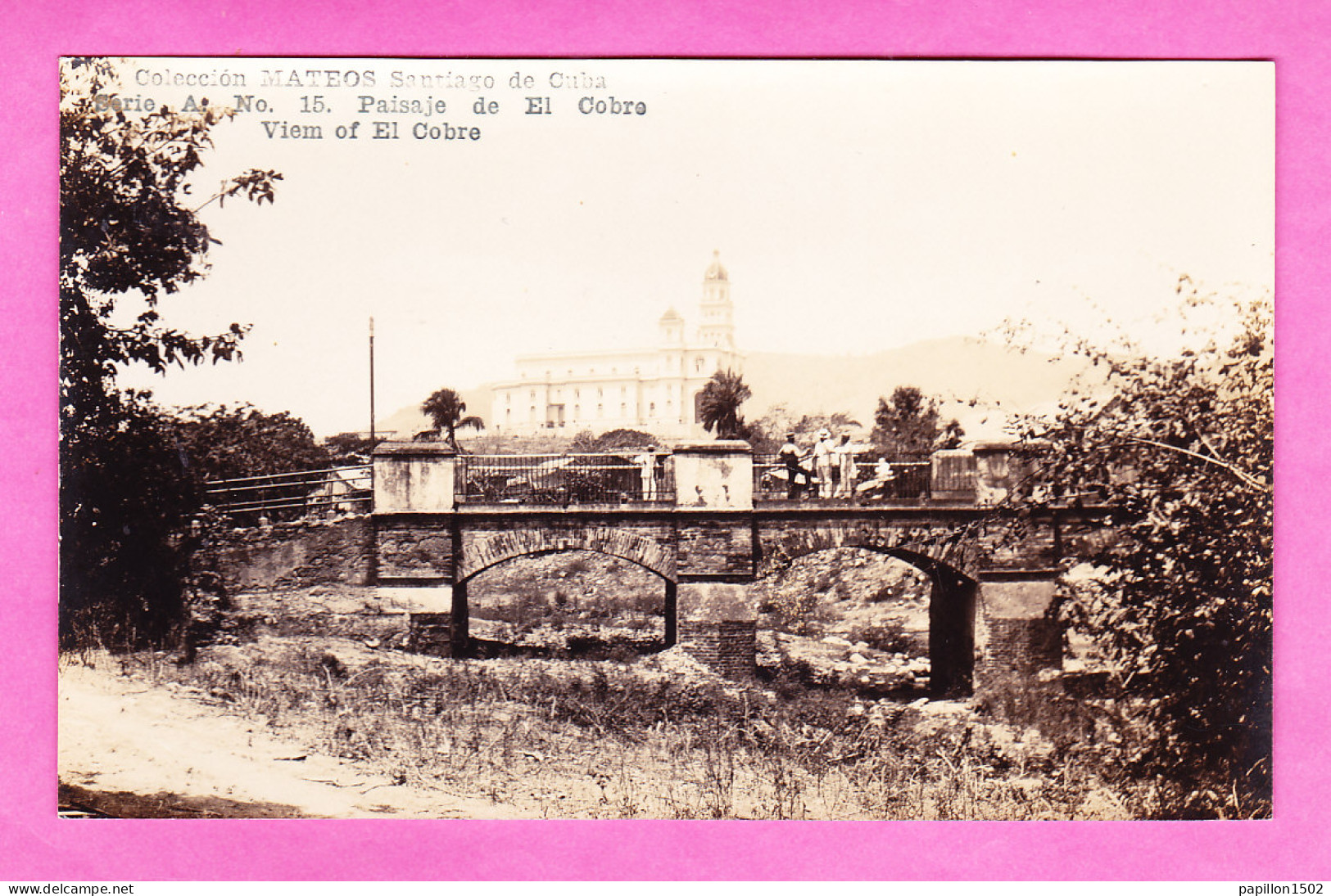 E-Cuba-52A74  Carte Photo, Coleccion MATEOS, Paisaje De El Cobre, Cpa BE - Cuba