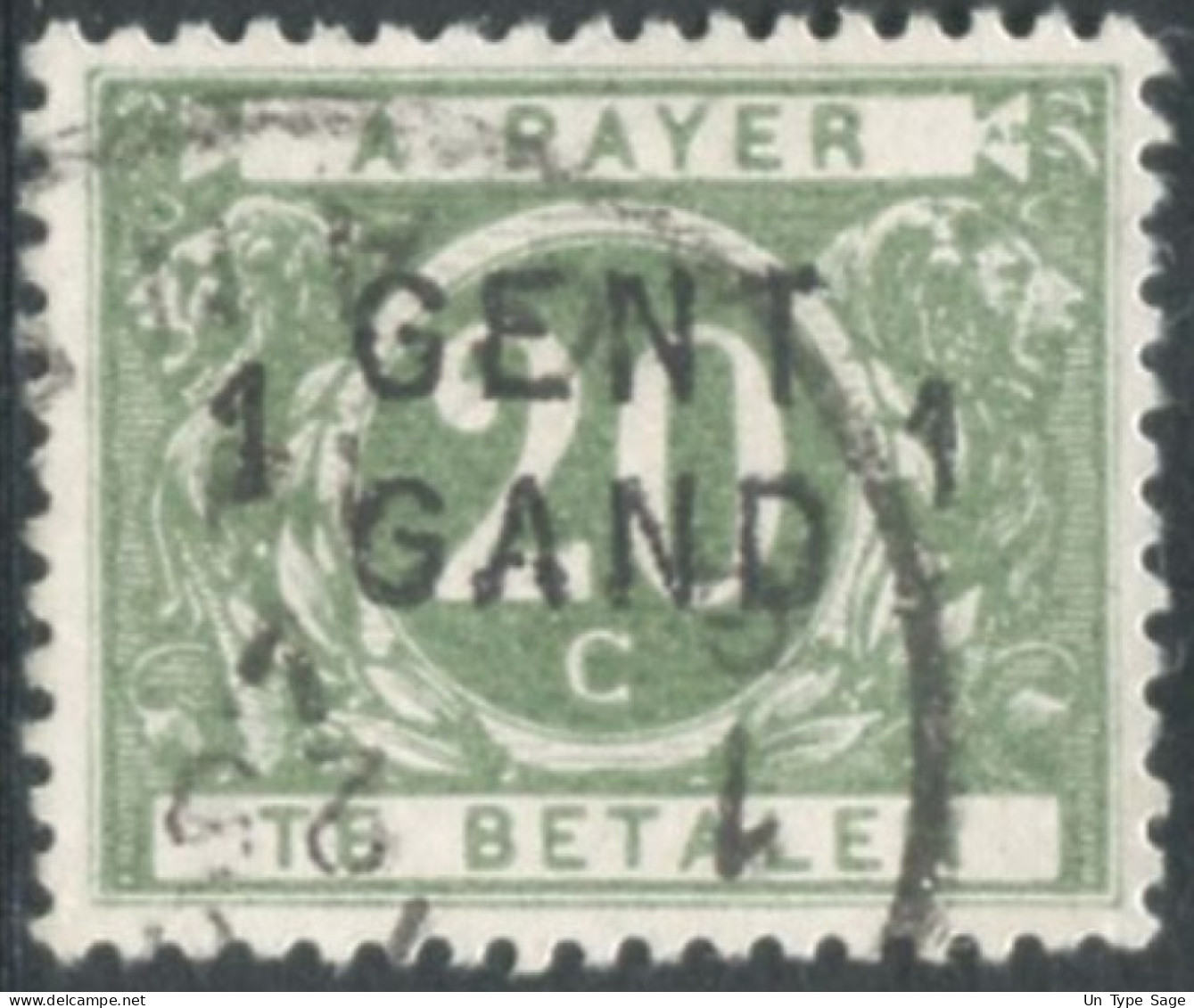 Belgique Timbre-taxe (TX) - Surcharge Locale De Distributeur - GENT / GAND 1 - (F961) - Timbres