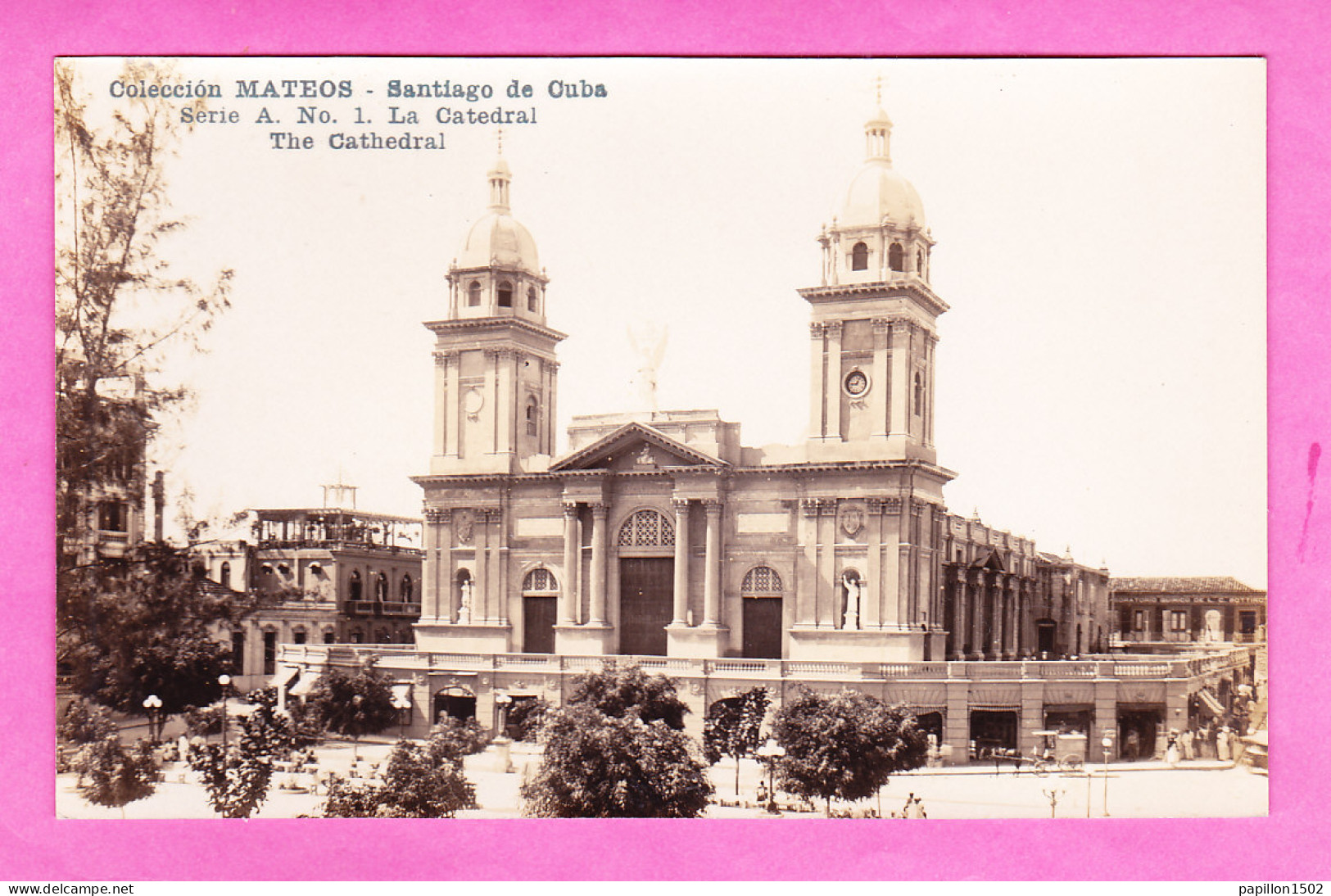 E-Cuba-55A74  Carte Photo, Coleccion MATEOS, La Catedral, Cpa BE - Cuba