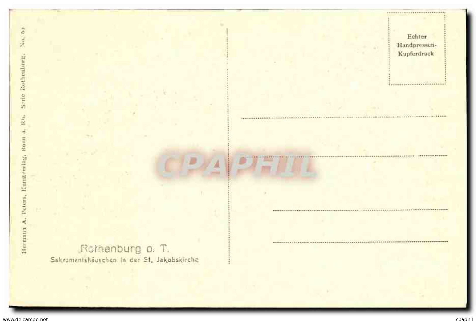 CPA Rothenburg - Rothenburg O. D. Tauber