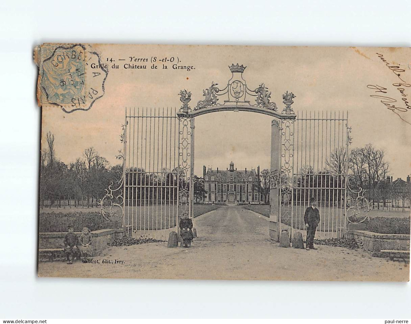 YERRES : Grille Du Château De La Grange - état - Yerres