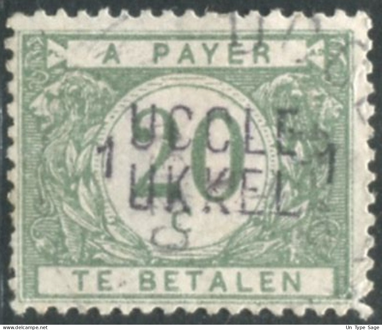 Belgique Timbre-taxe (TX) - Surcharge Locale De Distributeur - UCCLE / UKKEL - (F965) - Postzegels