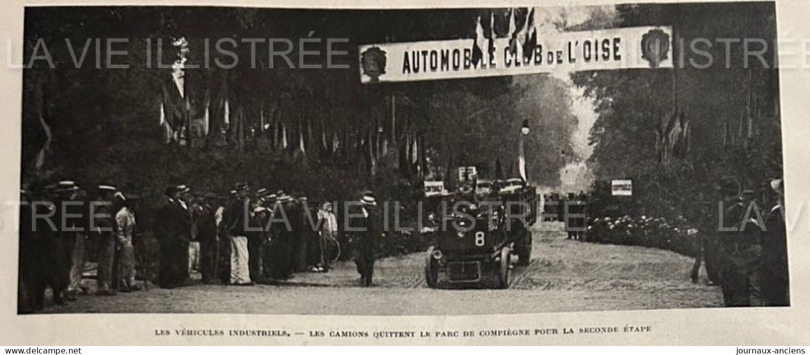1905 LE CONCOURS DE VÉHICULES AUTOMOBILES INDUSTRIELS ET DE FOURGON MILITAIRES - AUTOMOBILE CLUB DE L'OISE - 1900 - 1949