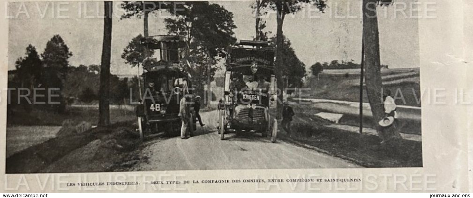 1905 LE CONCOURS DE VÉHICULES AUTOMOBILES INDUSTRIELS ET DE FOURGON MILITAIRES - AUTOMOBILE CLUB DE L'OISE - 1900 - 1949