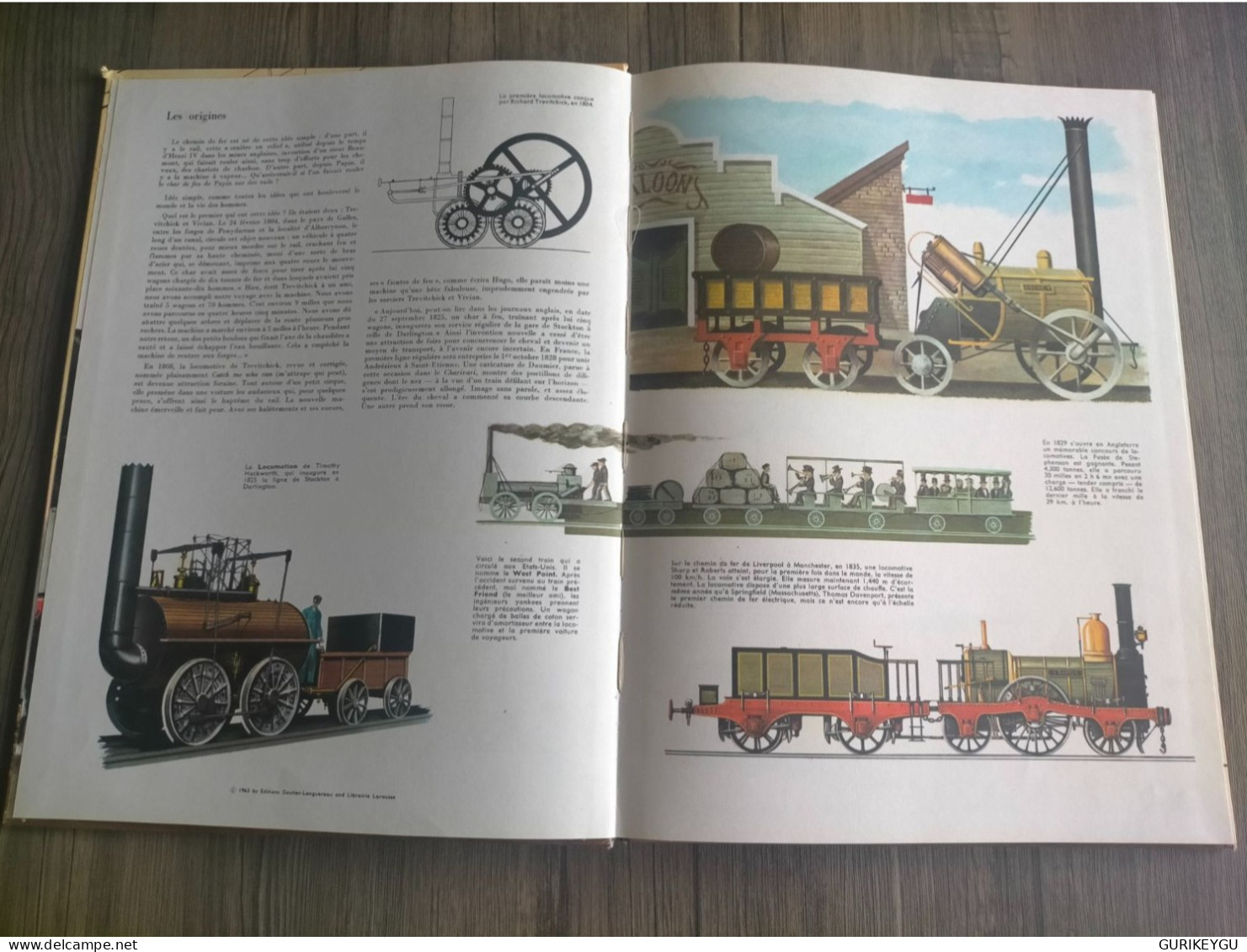 Beau Livre Trains D'aujourd'hui Paris Match Riverain Jean EO De 1963 BIEN ++ 36x27cm SNCF HORNBY MECCANO Fleischmann Etc - Other & Unclassified