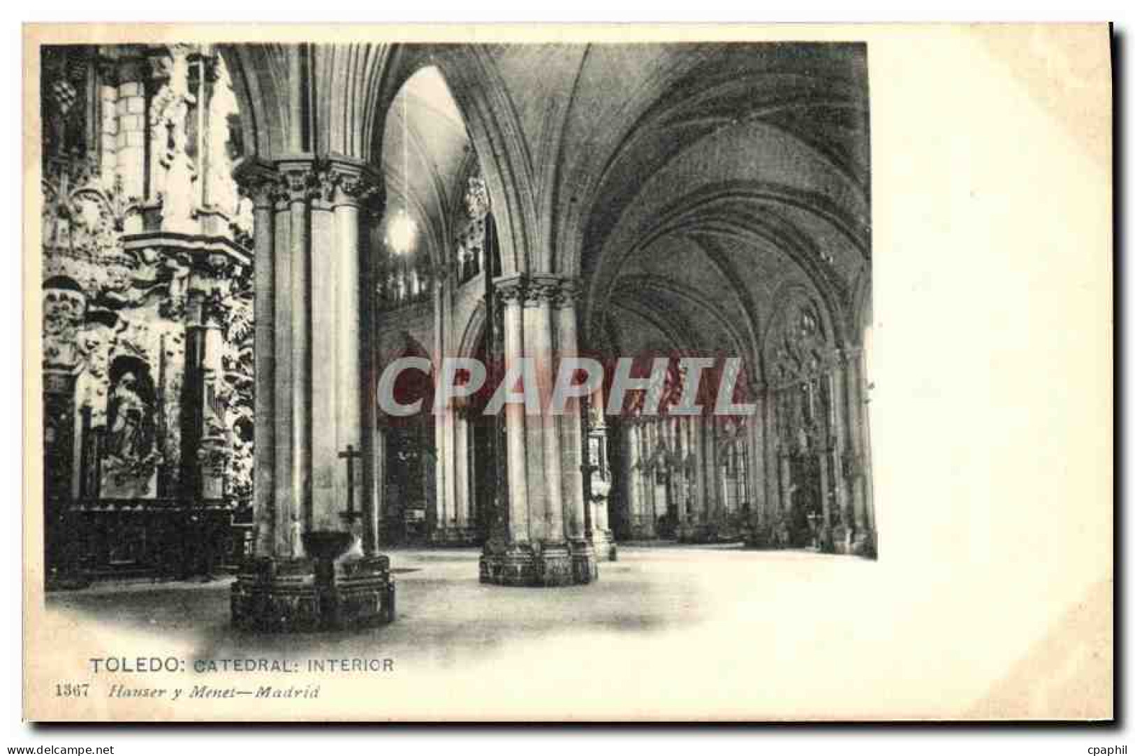 CPA Toledo Catedral Interior - Toledo