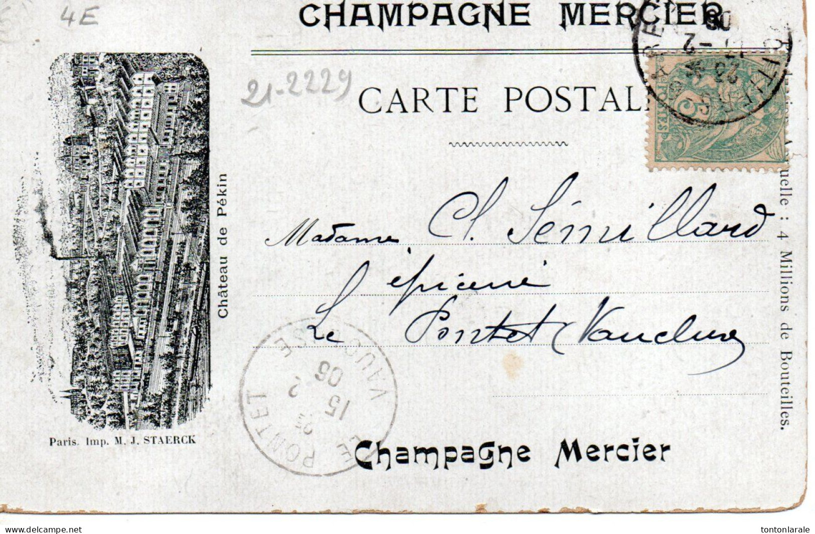 REIMS - LOT DE 5 CPA  Dont UNE De La COLLECTION DU CHAMPAGNE MERCIER - Reims